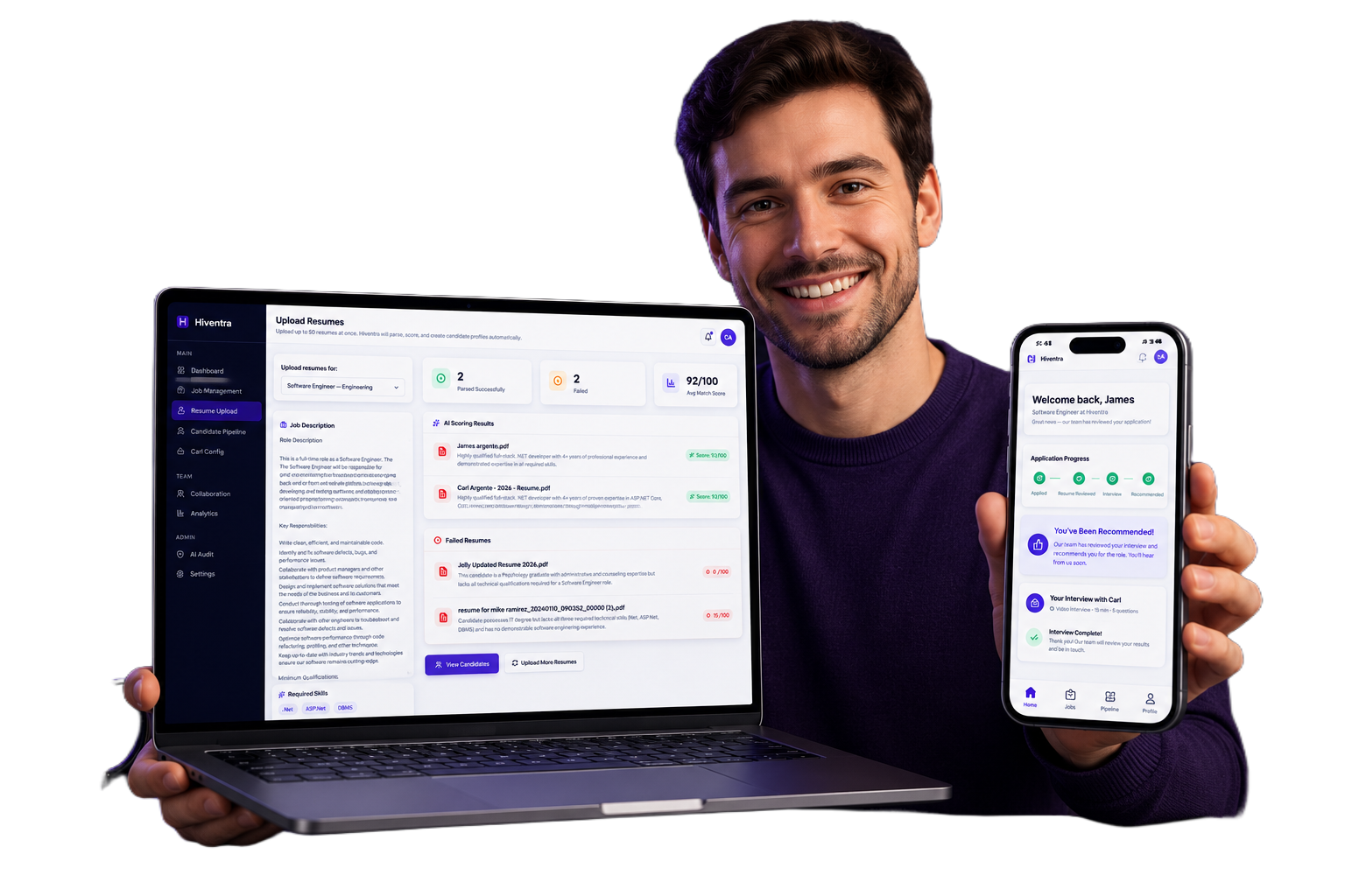 Hiventra Dashboard